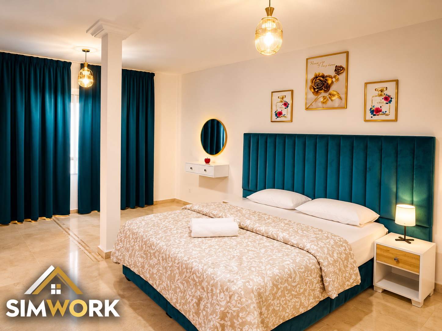 Appartement meublé de 3 chambres à louer à Malabata – Face à l'hôtel Hilton, Tanger